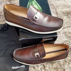 Magnanni 'Seca' Perforated Leather Slip-on Loafer